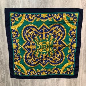 Blue and green scarf
